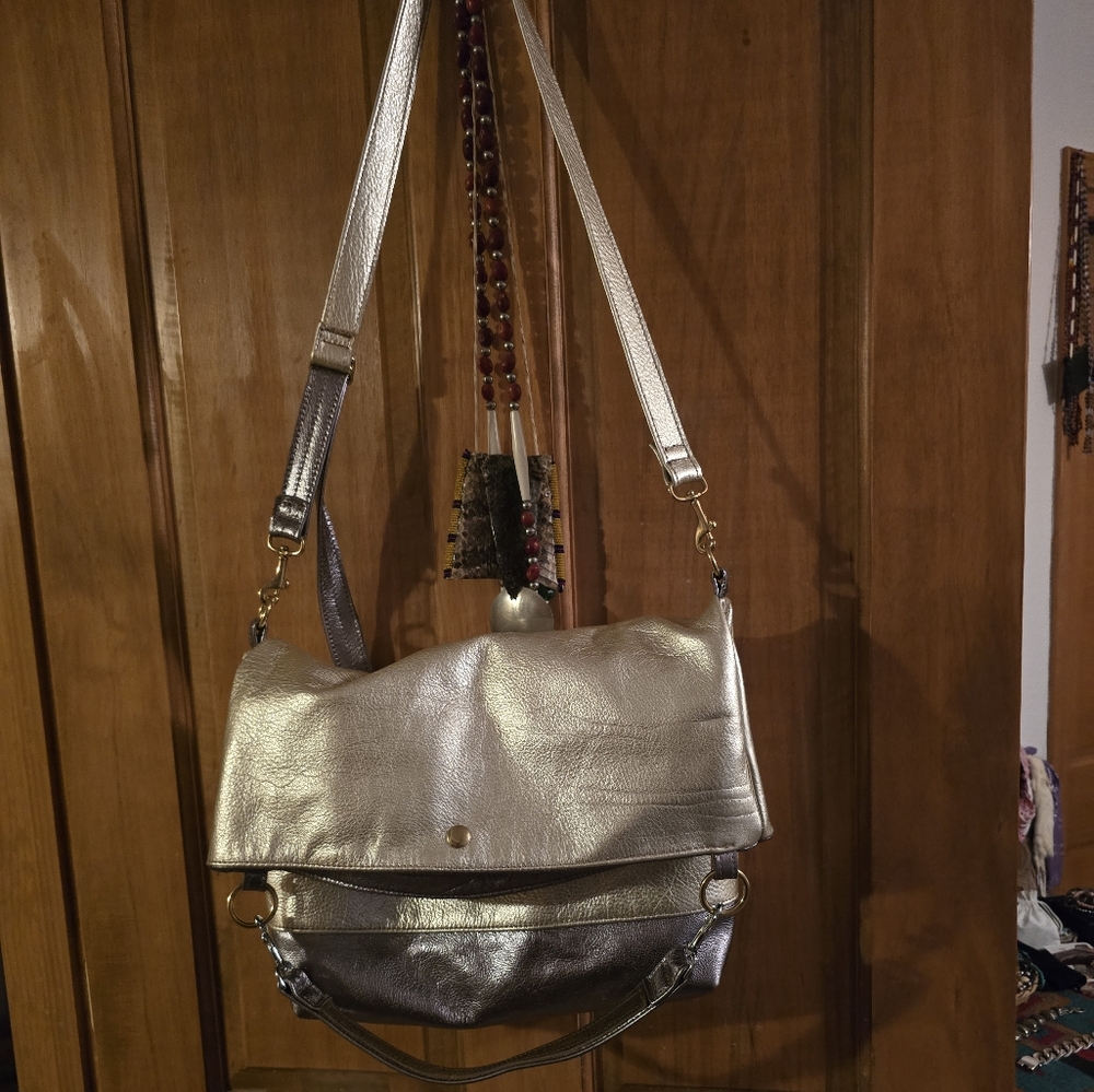 Rebychandbags Silver Crossbody Bag